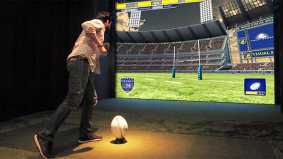地震虚拟英式橄榄球体验