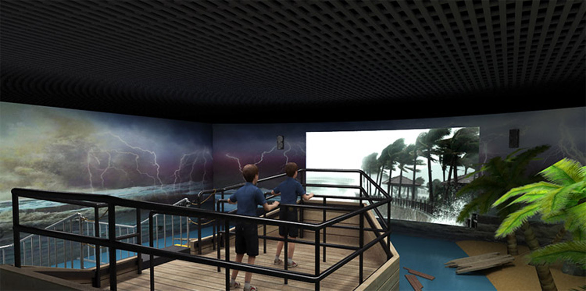 地震VR虚拟现实体验台风来袭